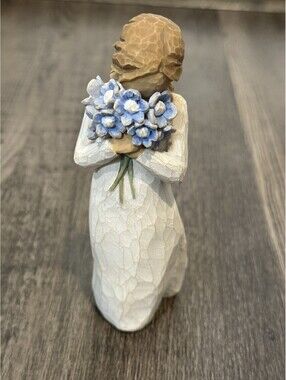 Willow Tree Doll With Blue Flowers Forget Me Not